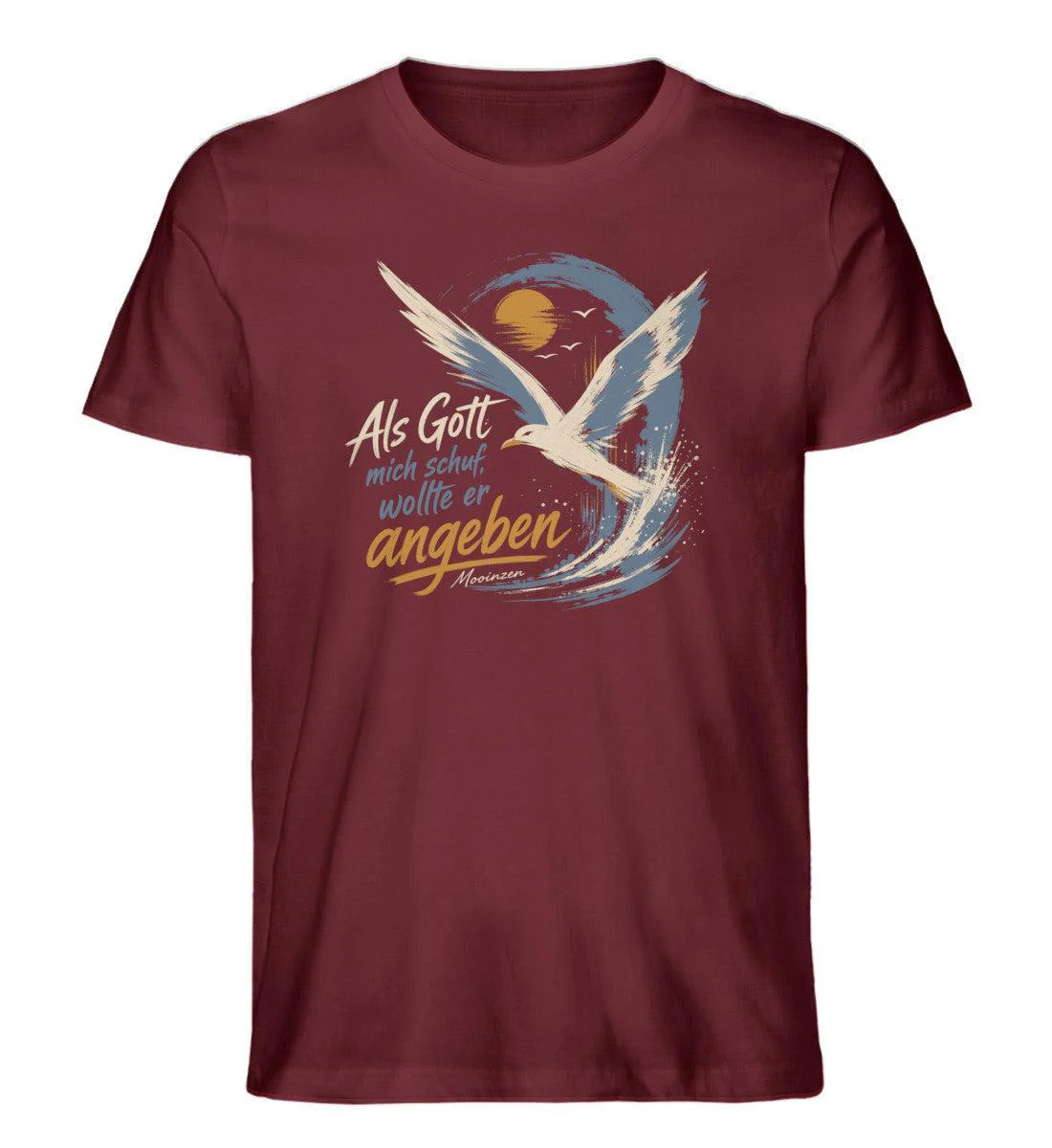 Als Gott mich schuf, wollte er angeben · Herren Premium Bio T-Shirt - Image 2