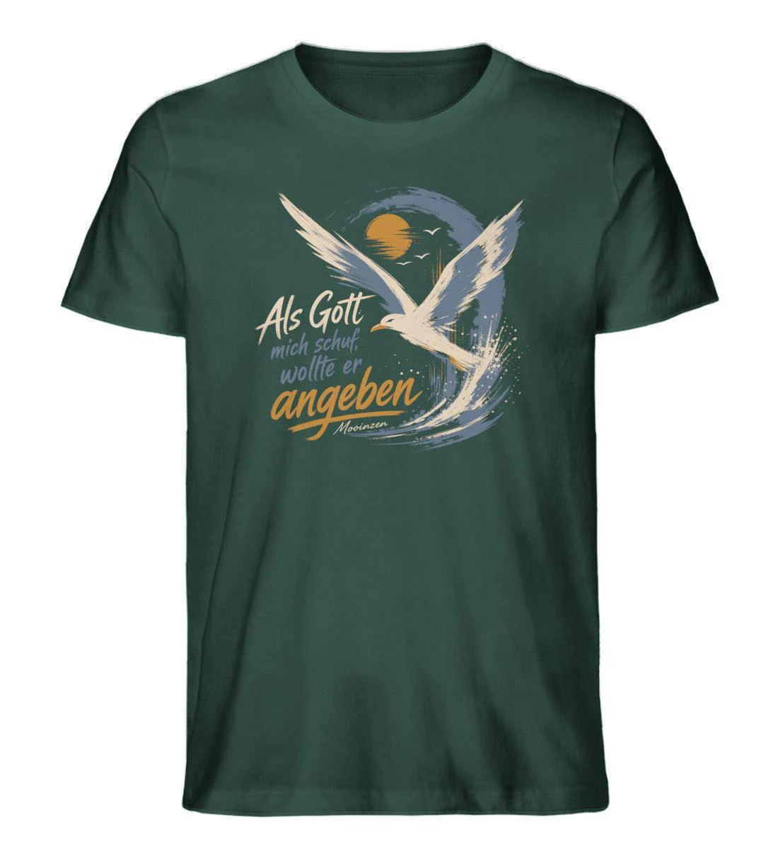 Als Gott mich schuf, wollte er angeben · Herren Premium Bio T-Shirt - Image 4