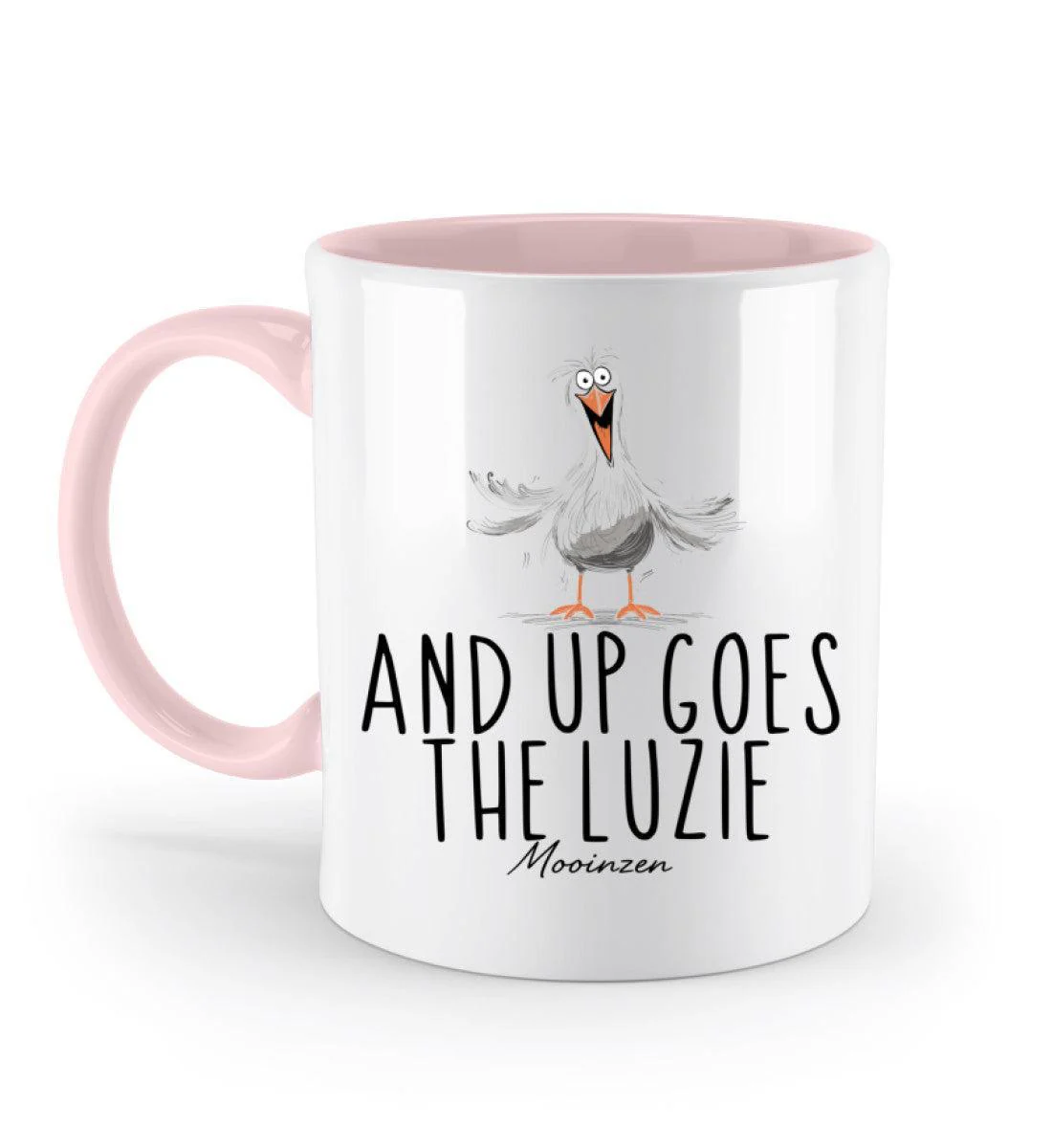 And up goes the Luzie · Keramiktasse Zweifarbig - Image 10