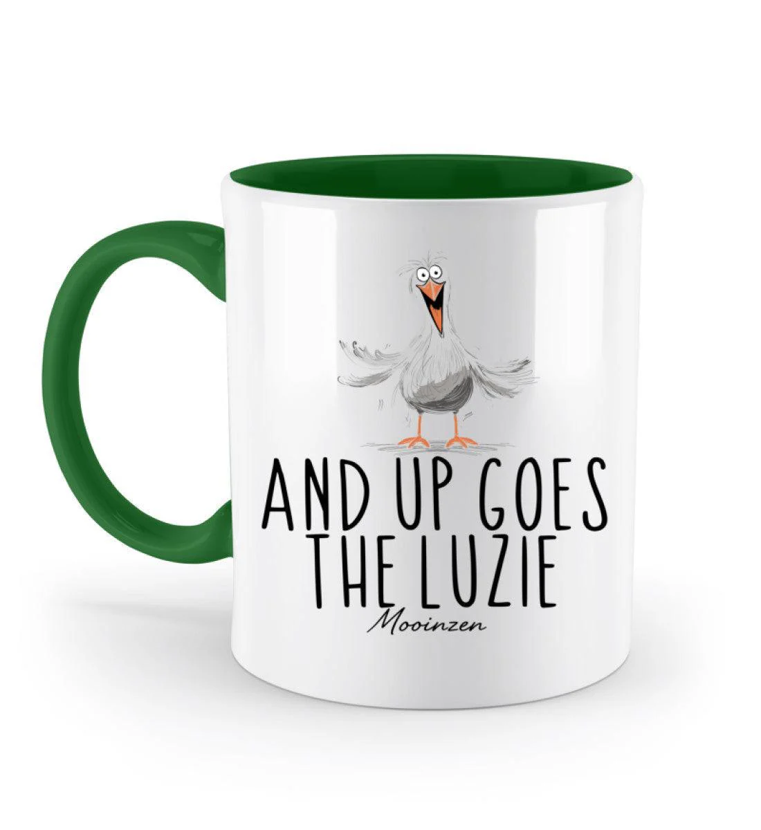And up goes the Luzie · Keramiktasse Zweifarbig - Image 4
