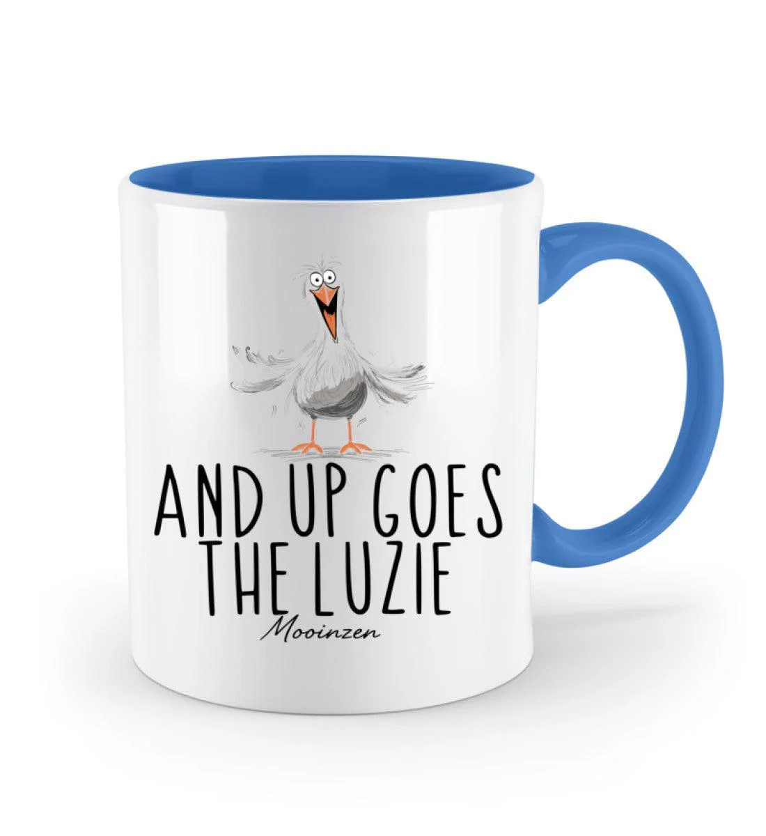 And up goes the Luzie · Keramiktasse Zweifarbig - Image 5