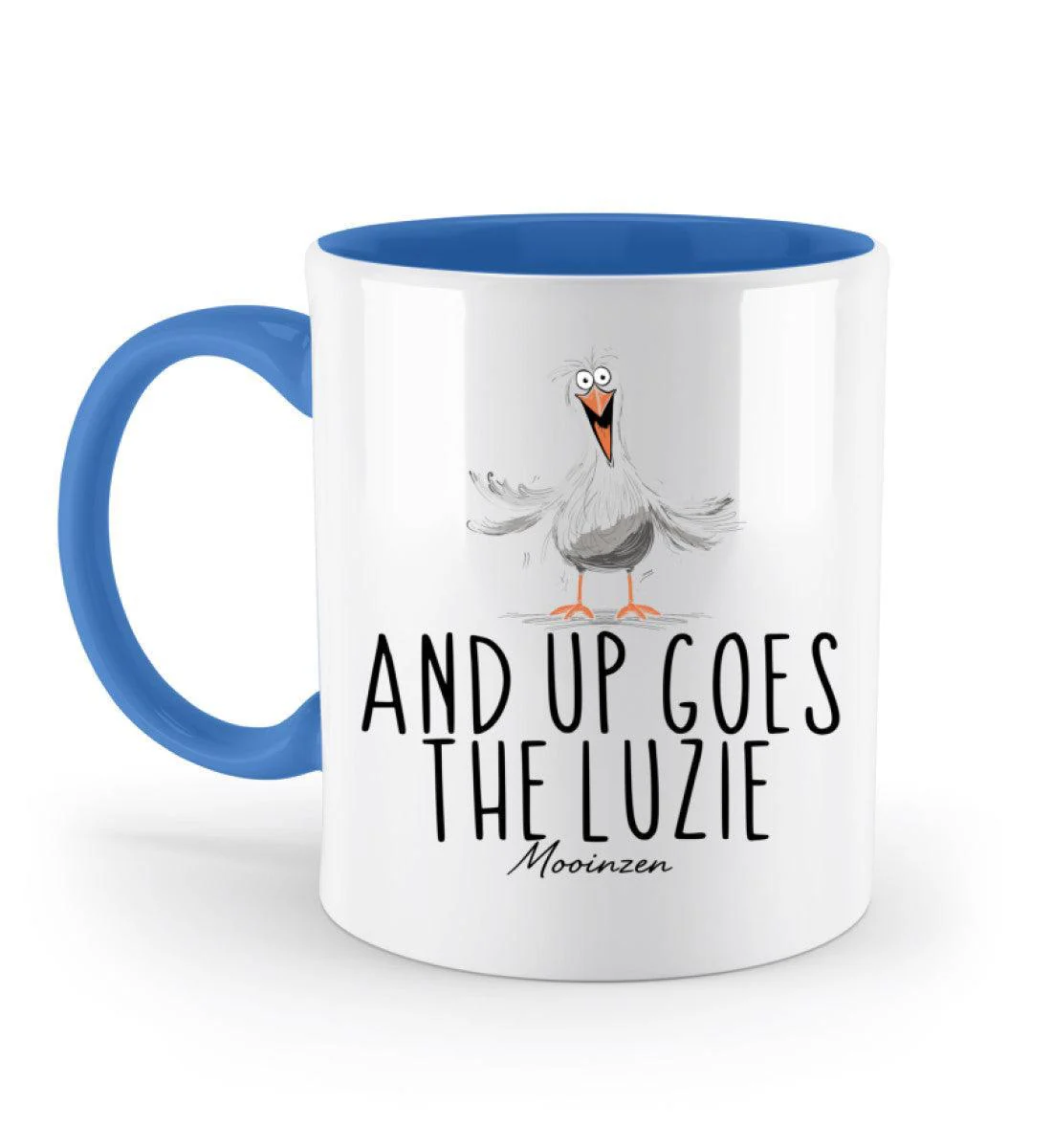 And up goes the Luzie · Keramiktasse Zweifarbig - Image 6