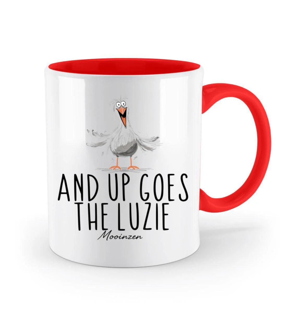 And up goes the Luzie · Keramiktasse Zweifarbig - Image 7