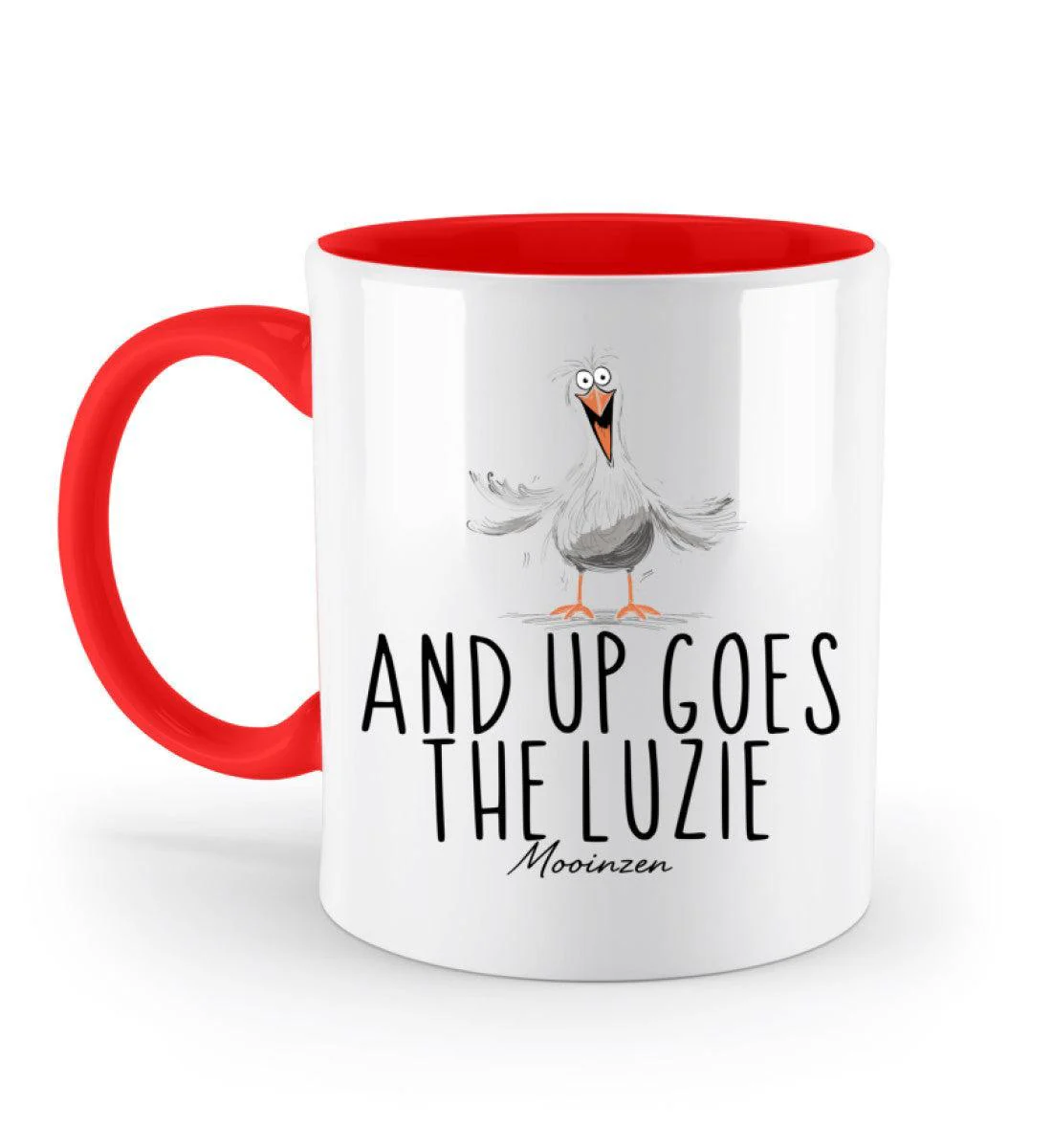 And up goes the Luzie · Keramiktasse Zweifarbig - Image 8