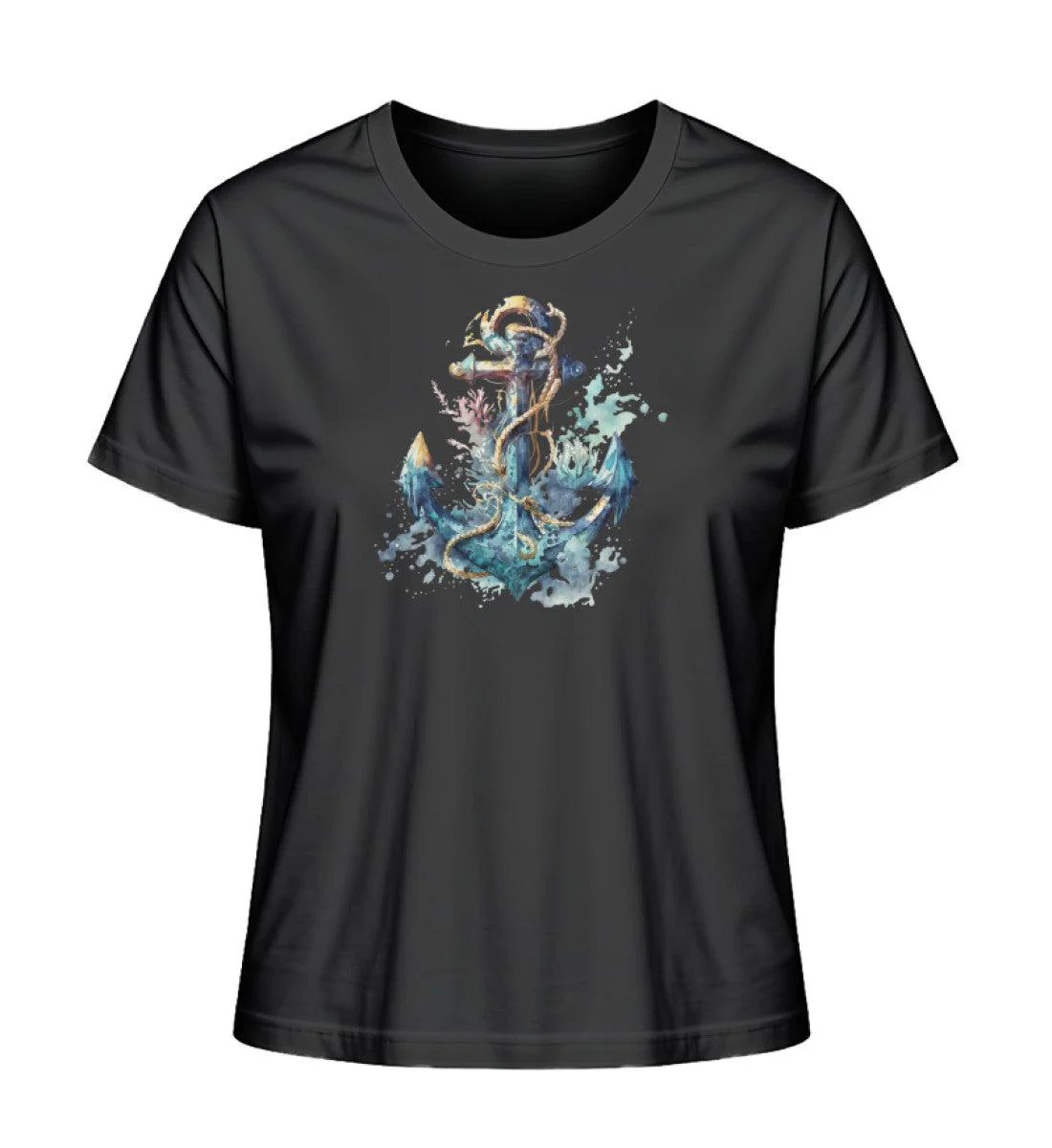 Anker Wasserfarben 1 · Damen Premium Bio T-Shirt 2.0