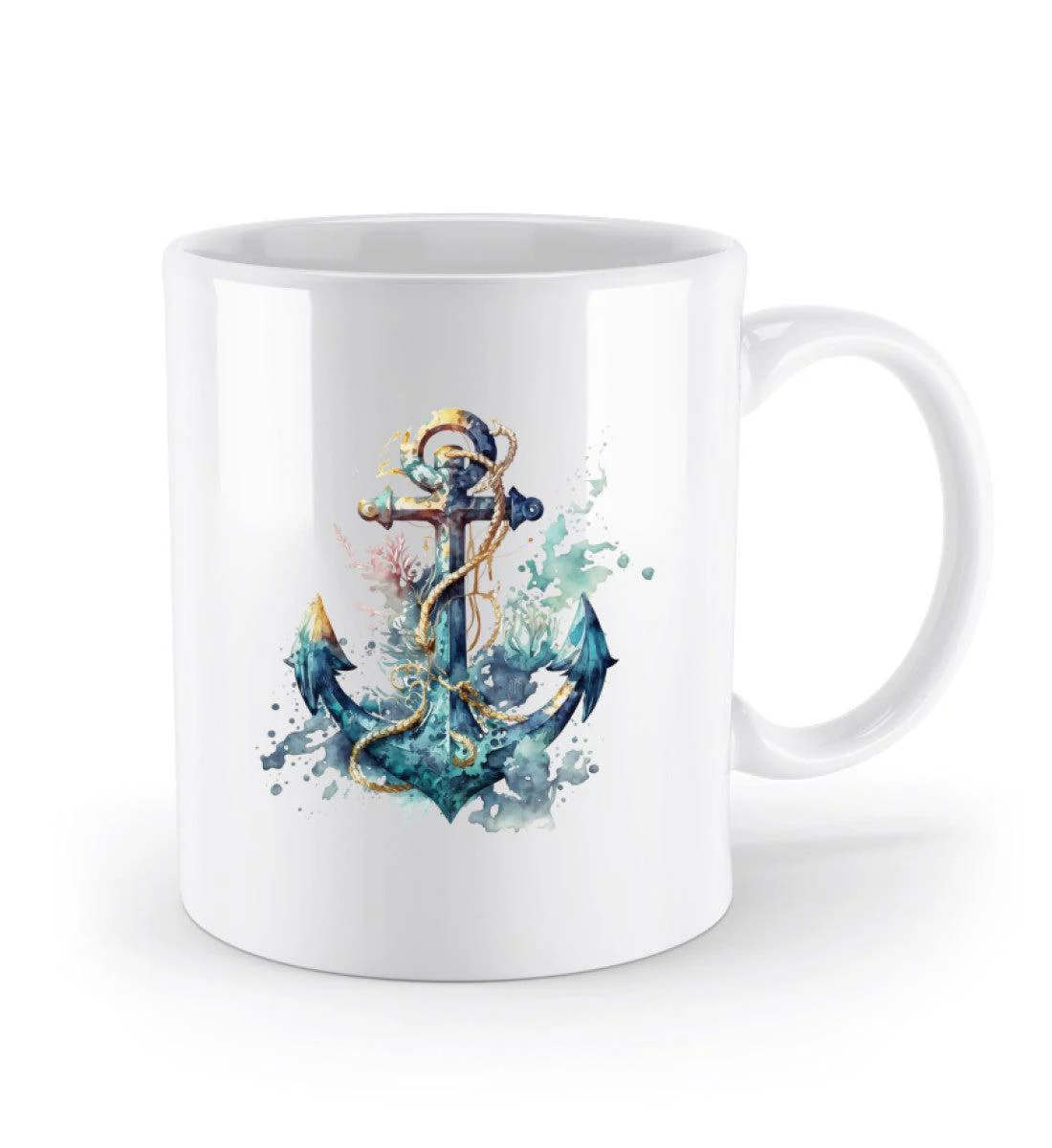 Anker Wasserfarben 1 · Keramik Tasse weiß - Image 2