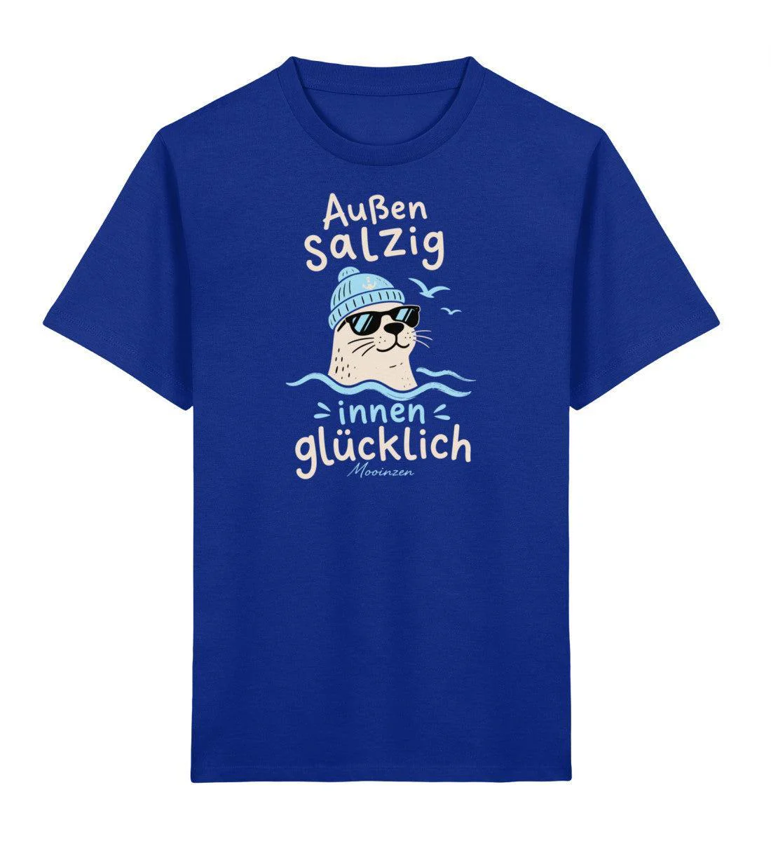 Außen salzig innen glücklich · Kinder Premium Bio T-Shirt - Image 2