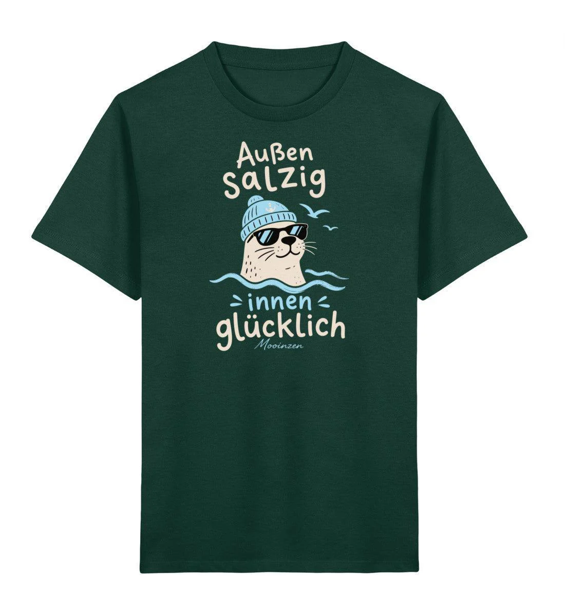 Außen salzig innen glücklich · Kinder Premium Bio T-Shirt - Image 5