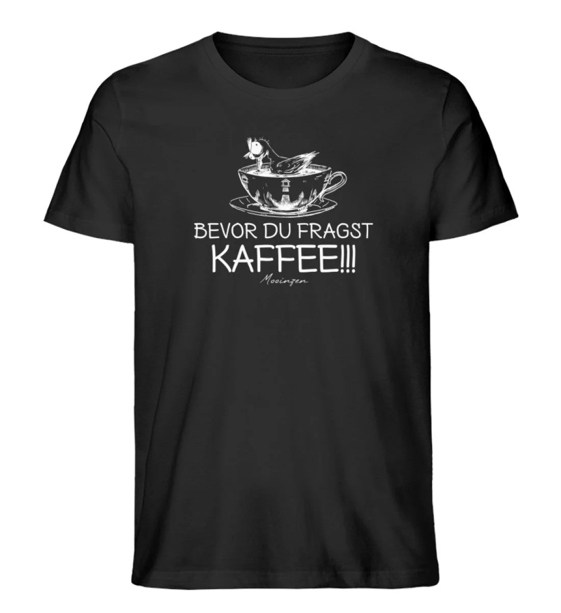 Bevor du fragst Kaffee · Herren Premium Bio T-Shirt