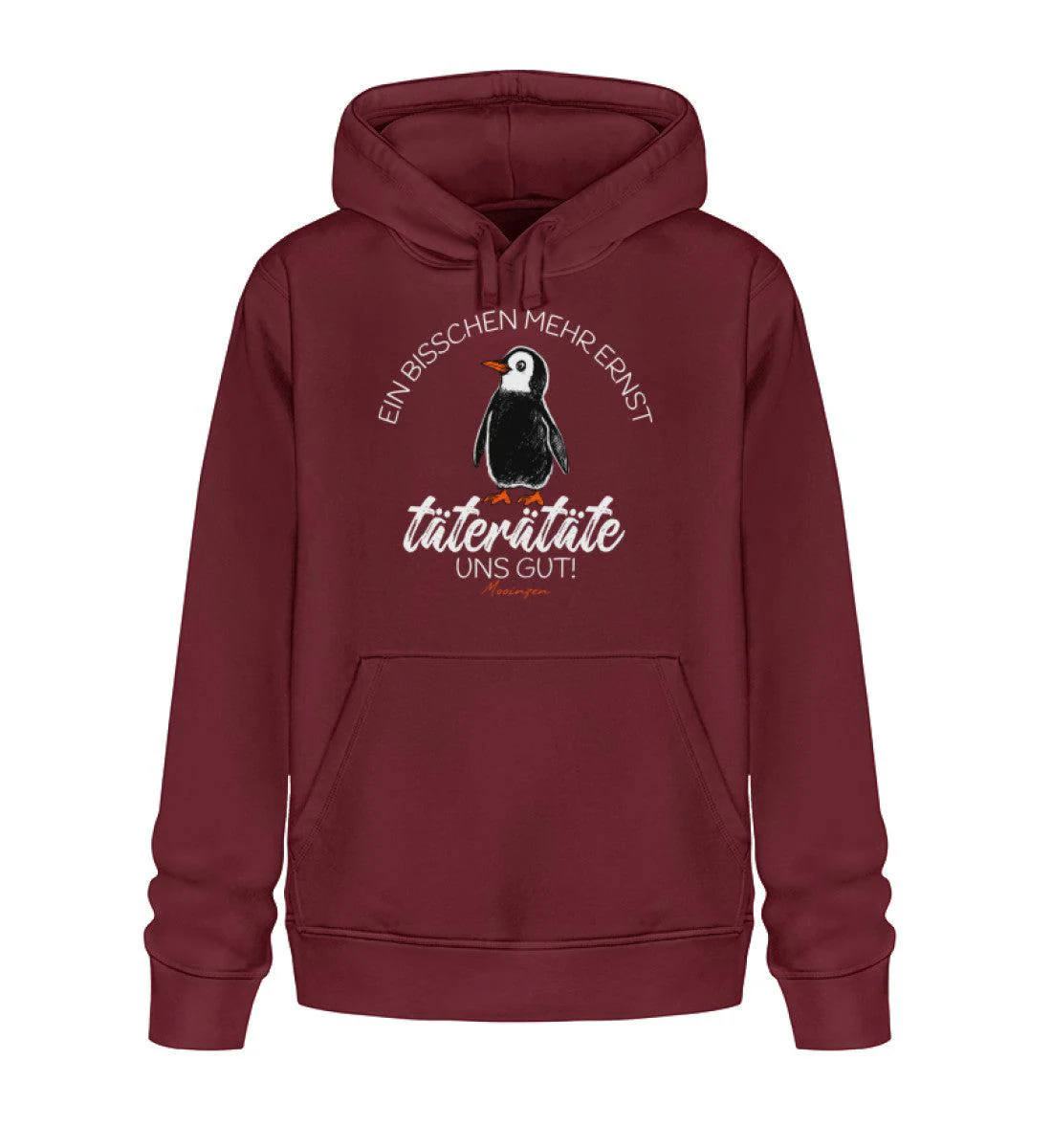 Bisschen mehr Ernst täterätäte uns gut · Unisex Bio Hoodie - Image 4