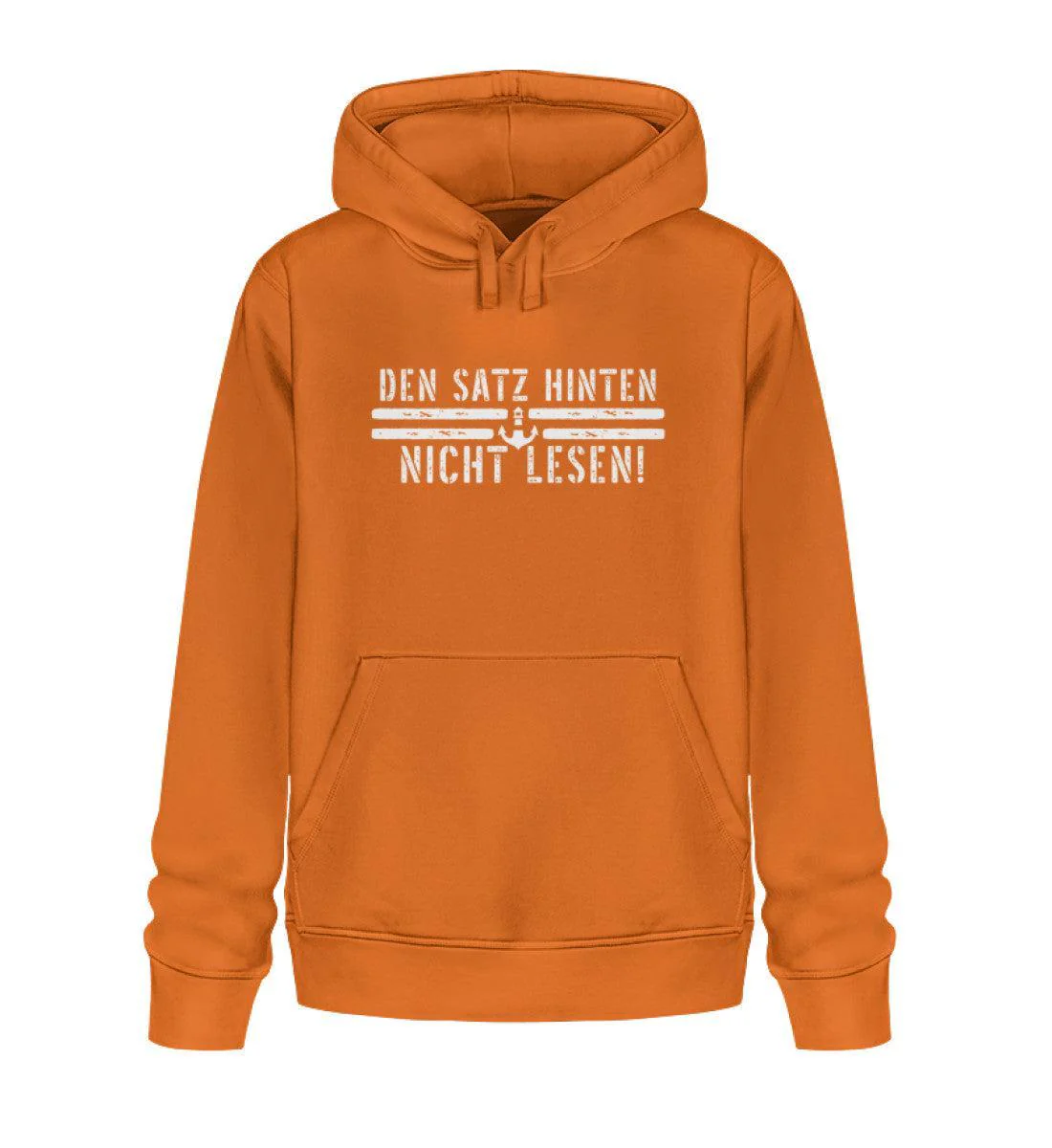 Den Satz hinten nicht lesen · Unisex Bio Hoodie - Image 3
