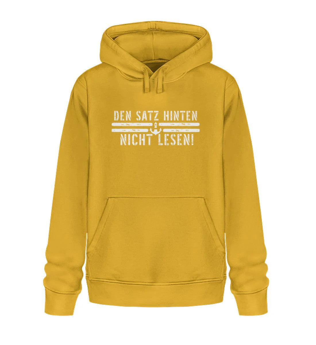 Den Satz hinten nicht lesen · Unisex Bio Hoodie - Image 4