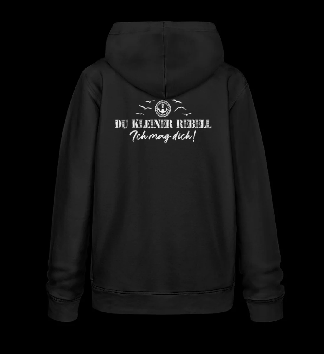 Den Satz hinten nicht lesen · Unisex Bio Hoodie - Image 5