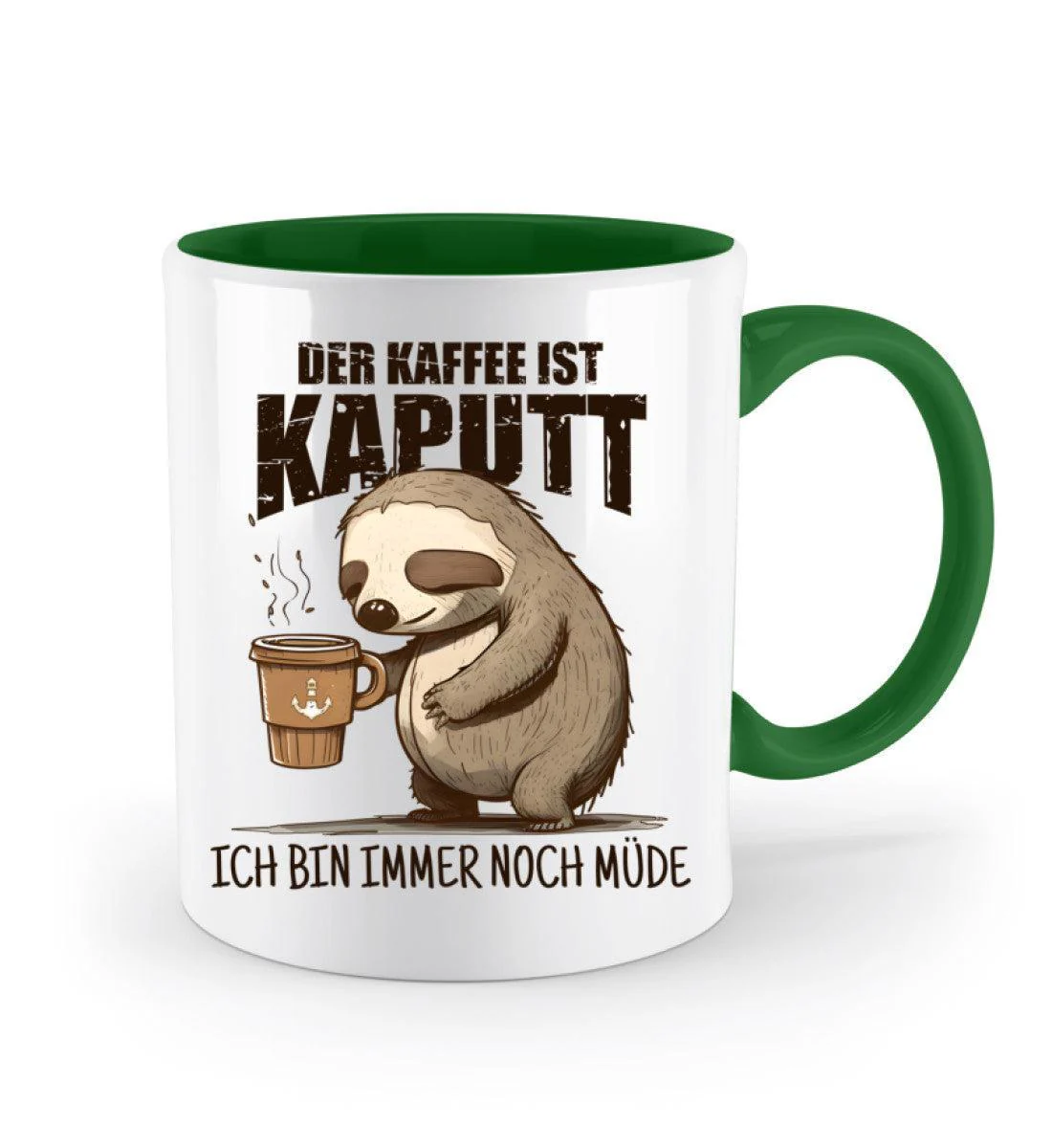 Der Kaffee ist kaputt, immer noch müde · Keramiktasse Zweifarbig - Image 3