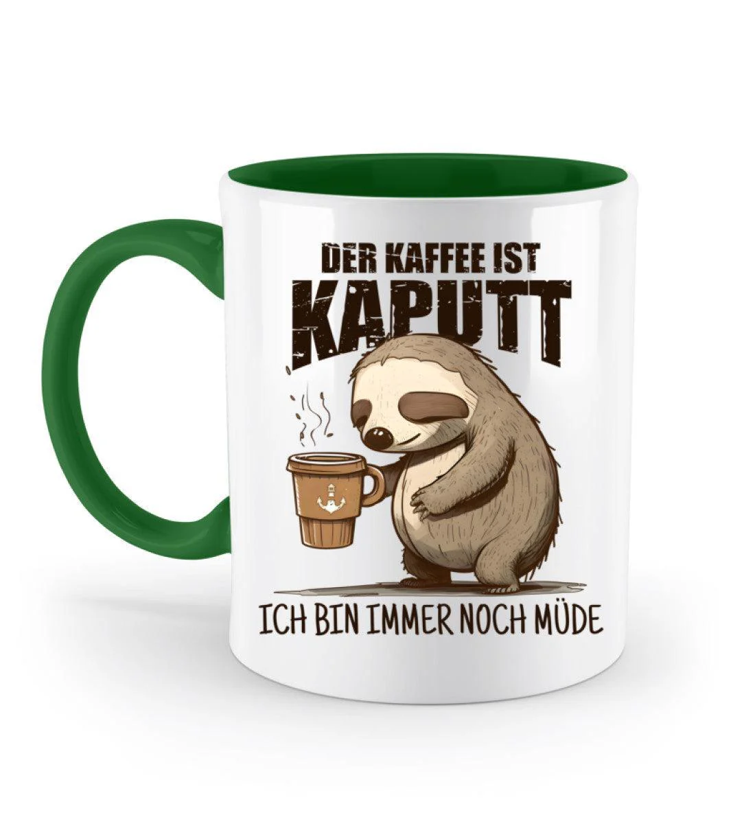 Der Kaffee ist kaputt, immer noch müde · Keramiktasse Zweifarbig - Image 4
