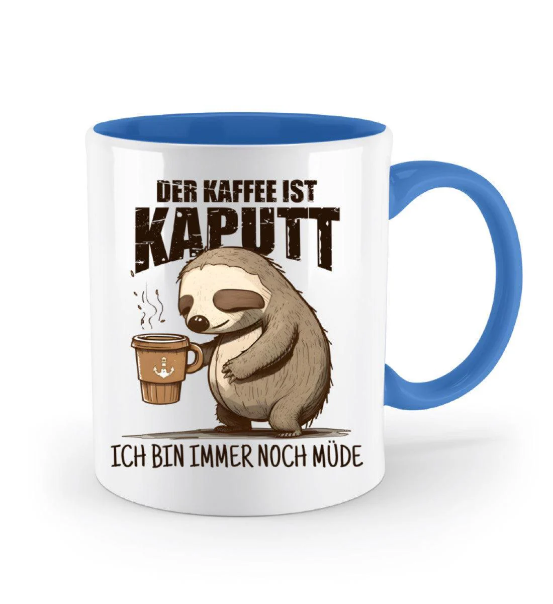 Der Kaffee ist kaputt, immer noch müde · Keramiktasse Zweifarbig - Image 5