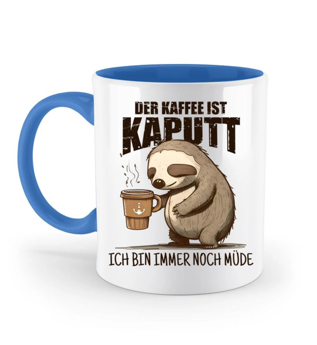 Der Kaffee ist kaputt, immer noch müde · Keramiktasse Zweifarbig - Image 6