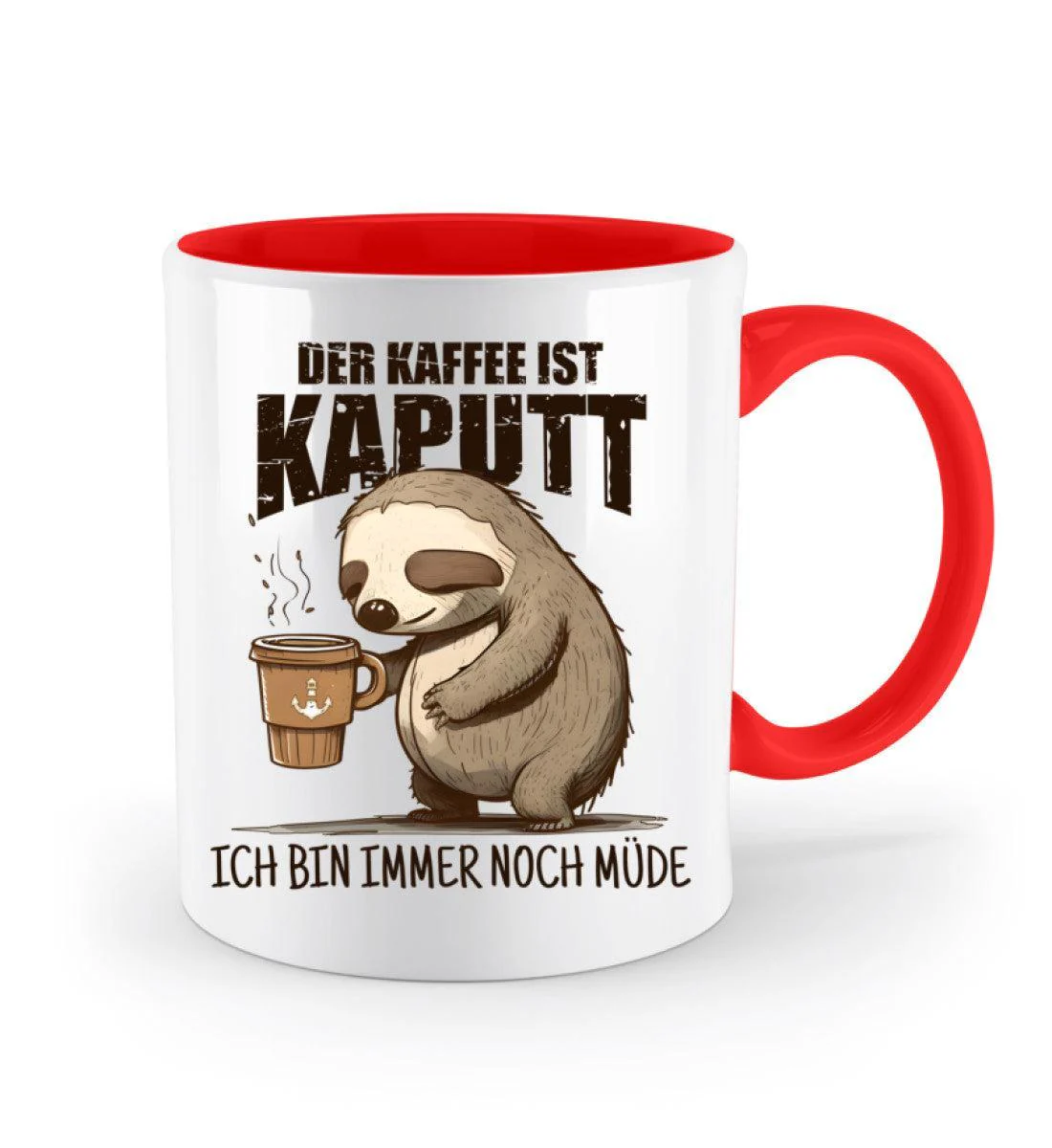 Der Kaffee ist kaputt, immer noch müde · Keramiktasse Zweifarbig - Image 7