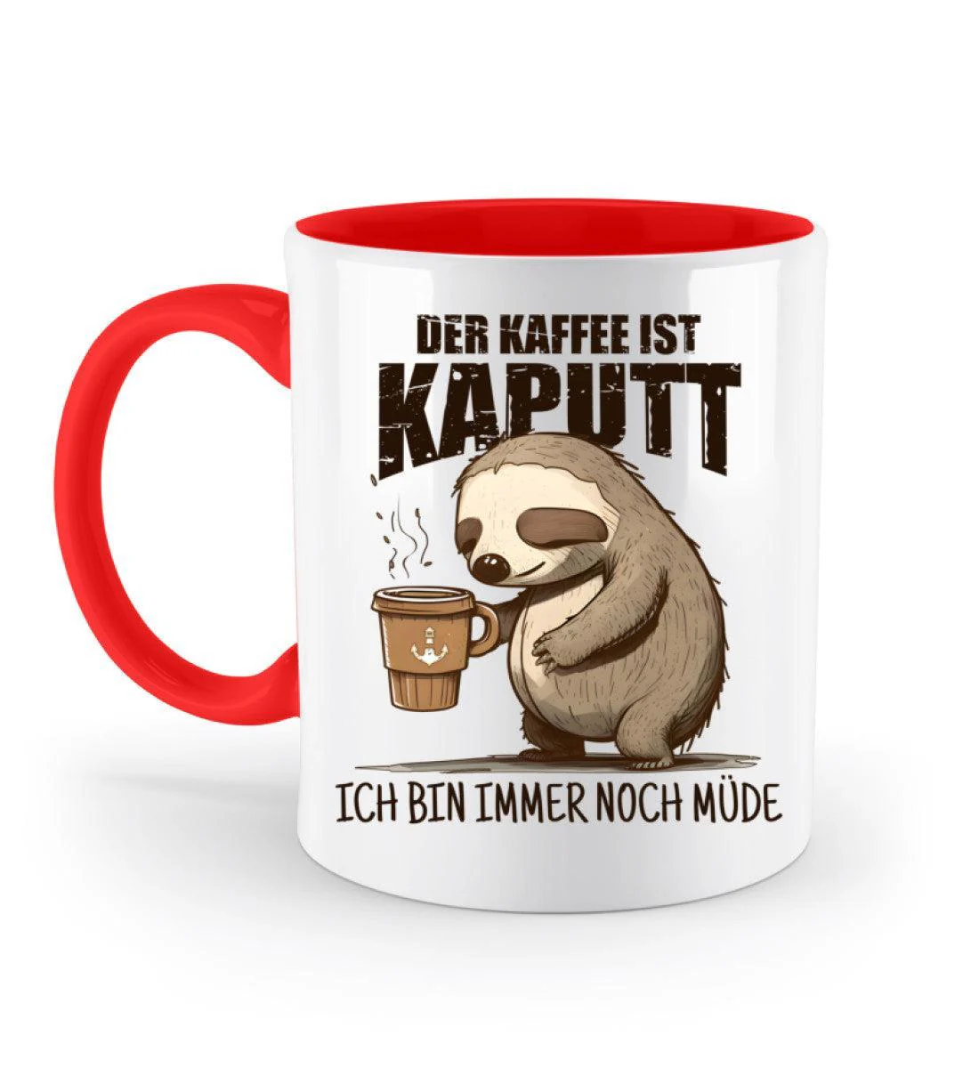 Der Kaffee ist kaputt, immer noch müde · Keramiktasse Zweifarbig - Image 8