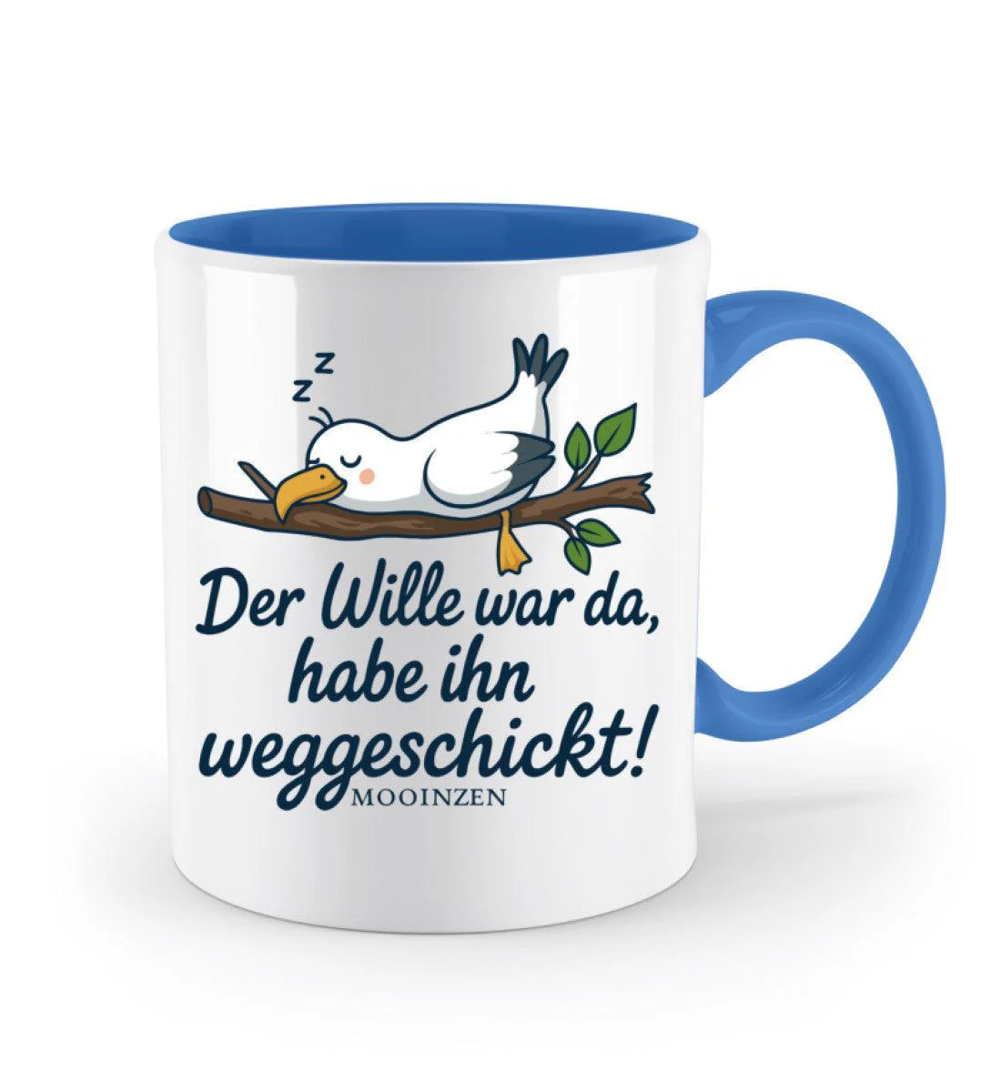 Der Wille war da weggeschickt · Keramiktasse Zweifarbig - Image 5