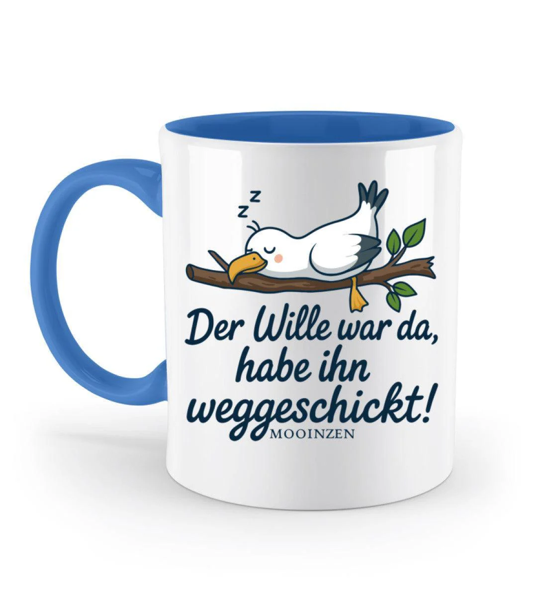 Der Wille war da weggeschickt · Keramiktasse Zweifarbig - Image 6