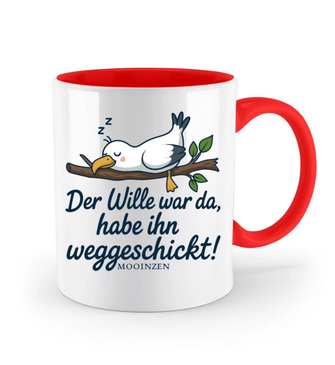 Der Wille war da weggeschickt · Keramiktasse Zweifarbig - Image 7