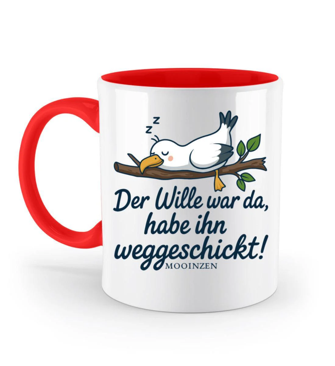 Der Wille war da weggeschickt · Keramiktasse Zweifarbig - Image 8