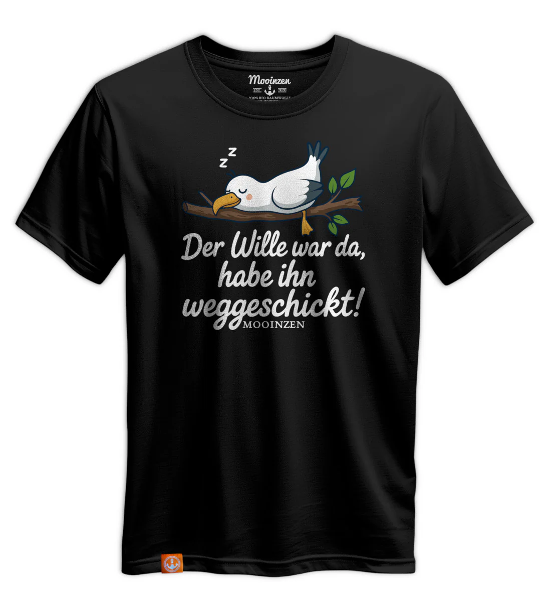 Der Wille war da weggeschickt · Unisex Premium Bio T-Shirt