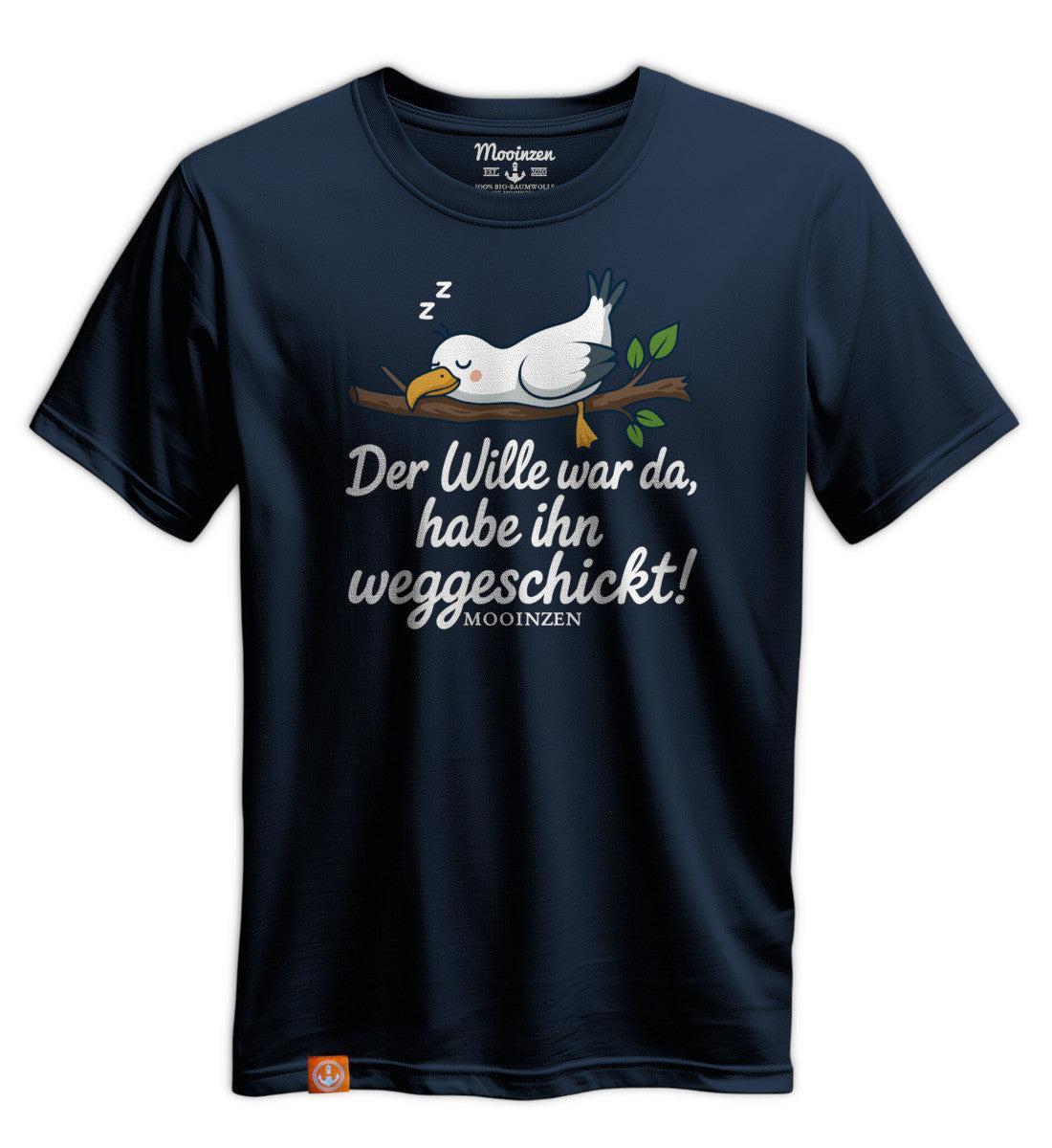 Der Wille war da weggeschickt · Unisex Premium Bio T-Shirt - Image 2