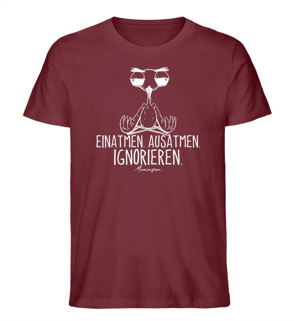 Einatmen Ausatmen ignorieren · Herren Premium Bio T-Shirt - Image 4