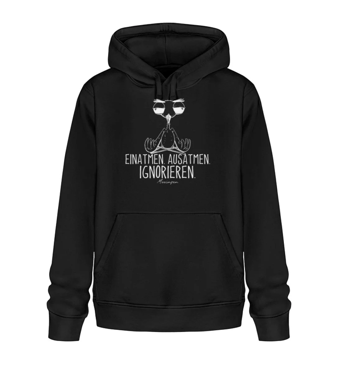 Einatmen Ausatmen ignorieren · Unisex Bio Hoodie