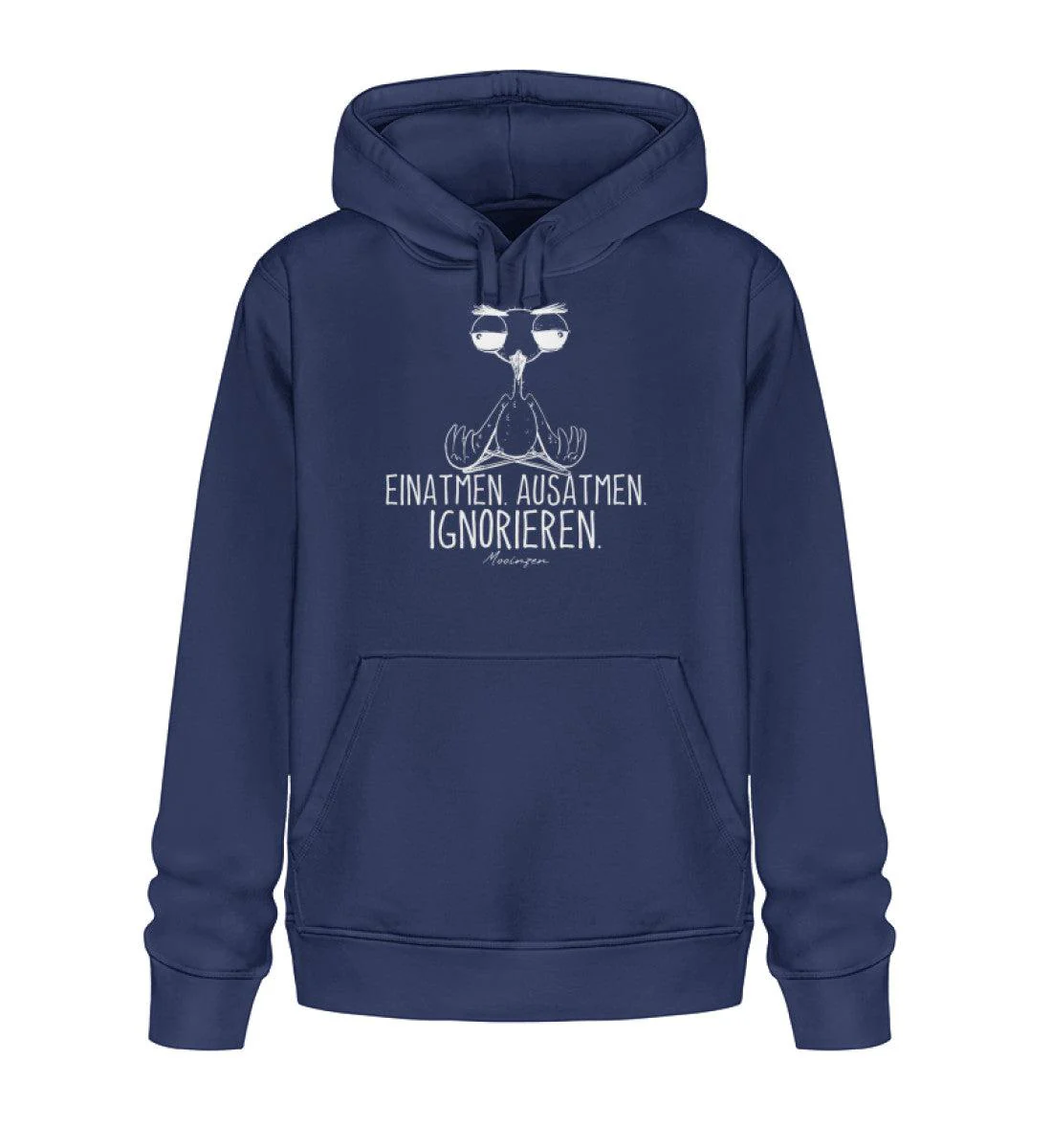 Einatmen Ausatmen ignorieren · Unisex Bio Hoodie - Image 2