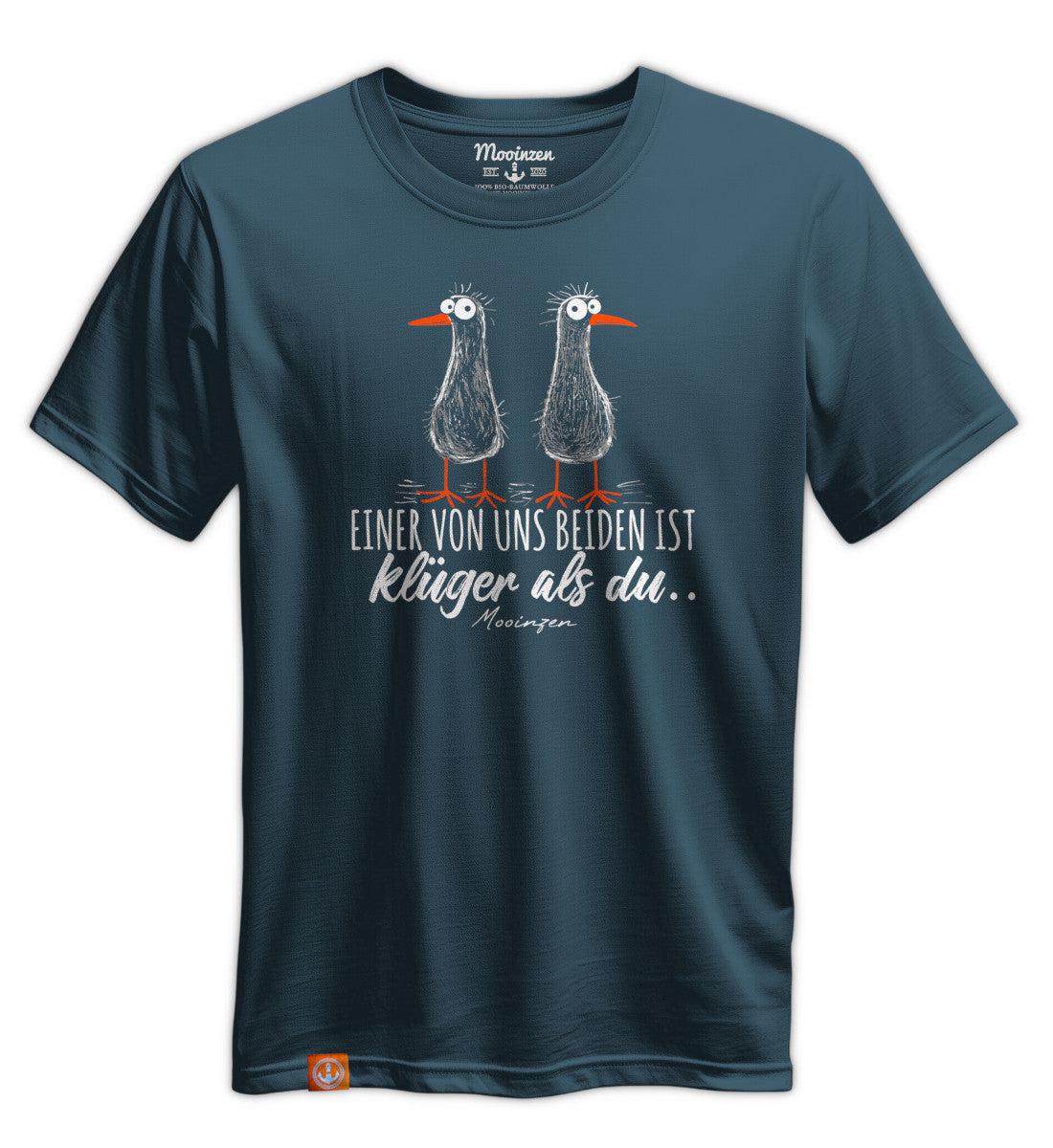 Einer von uns beiden ist klüger als du · Unisex Premium Bio T-Shirt - Image 3