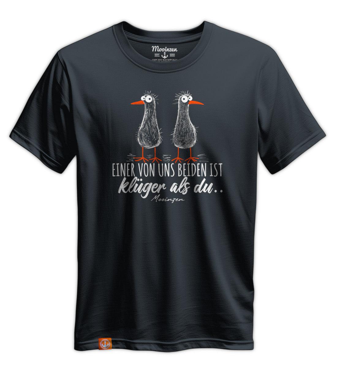Einer von uns beiden ist klüger als du · Unisex Premium Bio T-Shirt - Image 4