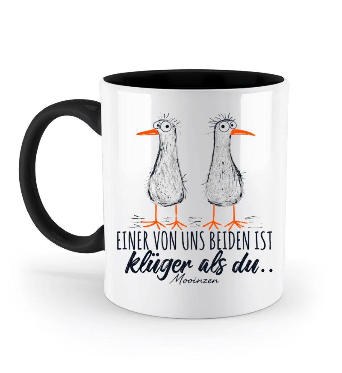 Einer von uns ist klüger als du · Keramiktasse Zweifarbig - Image 2
