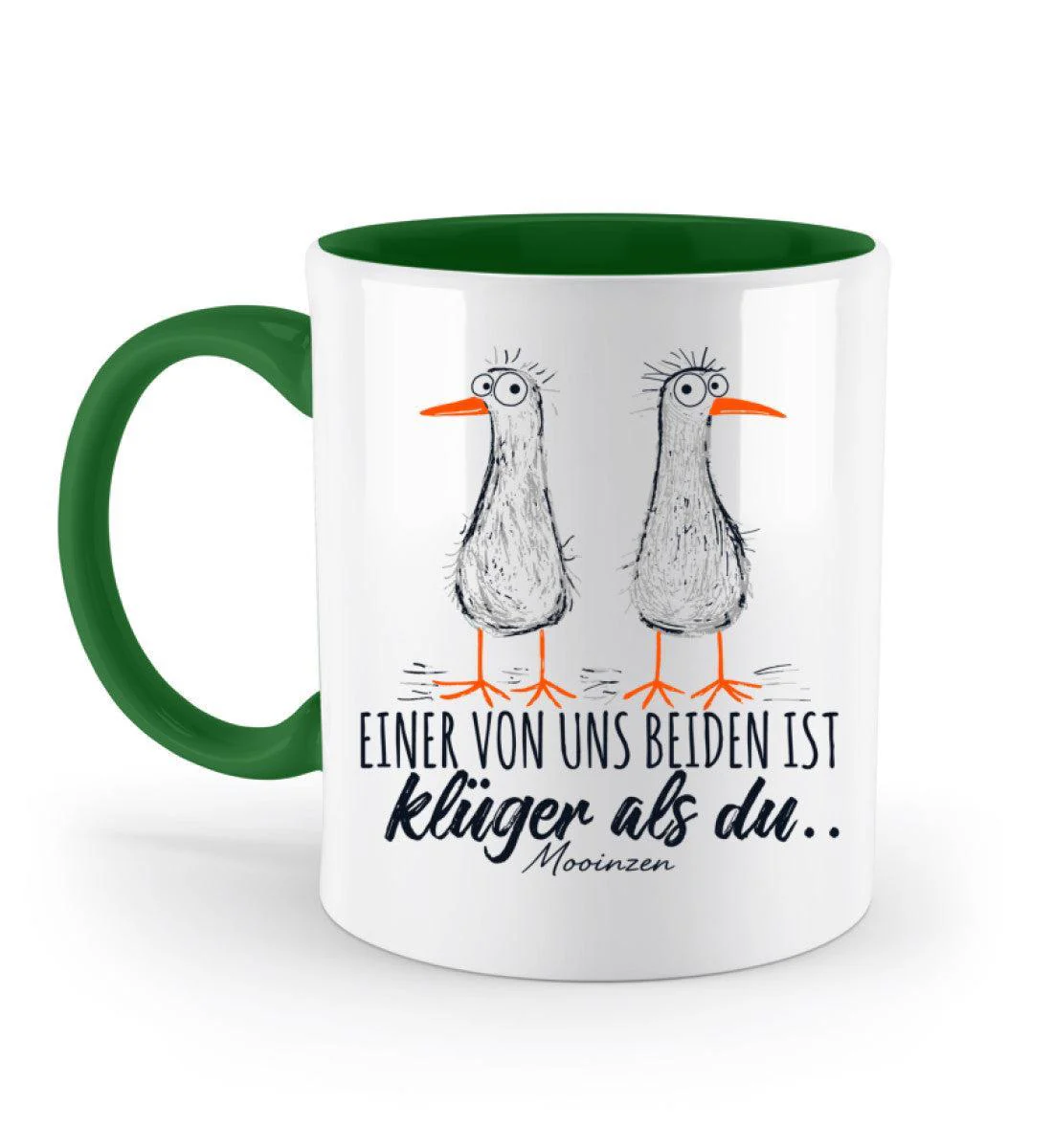 Einer von uns ist klüger als du · Keramiktasse Zweifarbig - Image 4