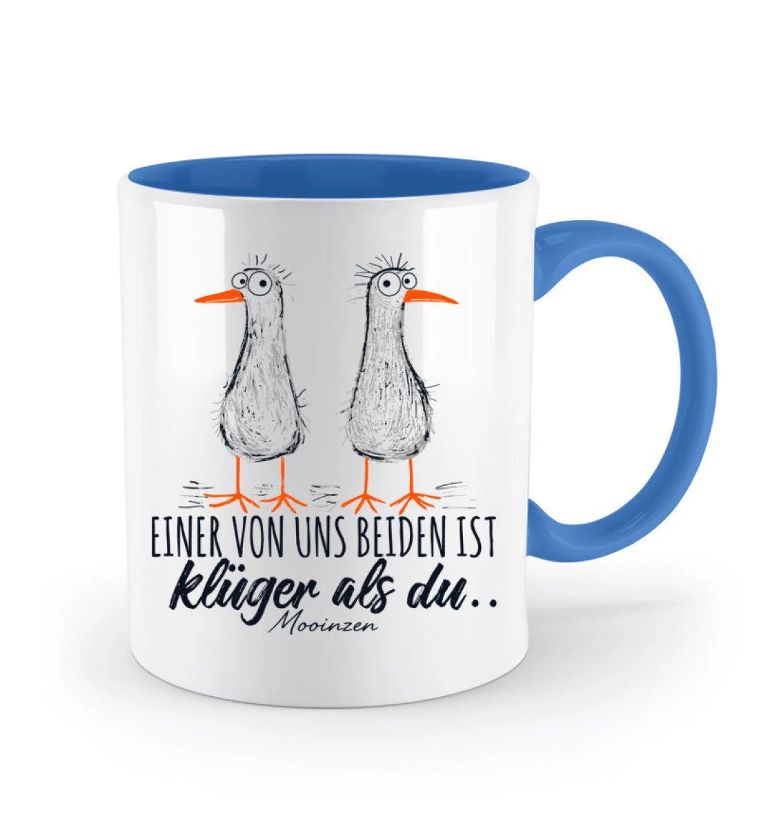 Einer von uns ist klüger als du · Keramiktasse Zweifarbig - Image 5