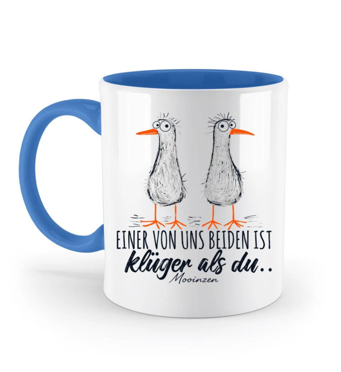 Einer von uns ist klüger als du · Keramiktasse Zweifarbig - Image 6