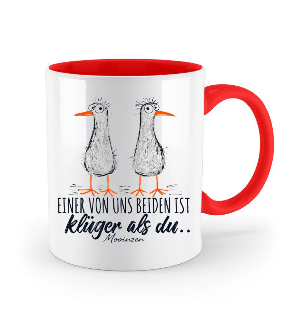 Einer von uns ist klüger als du · Keramiktasse Zweifarbig - Image 7