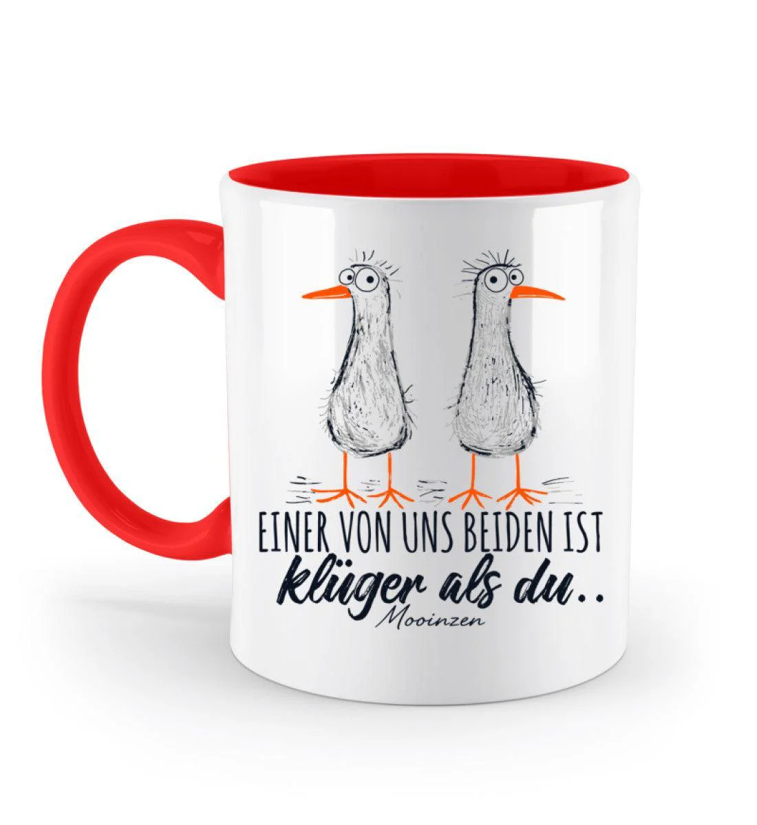Einer von uns ist klüger als du · Keramiktasse Zweifarbig - Image 8