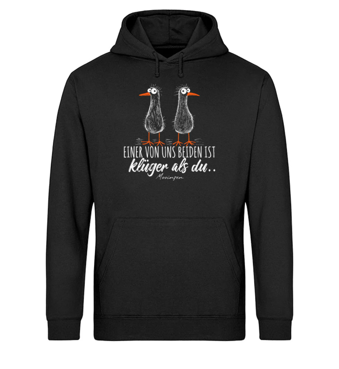 Einer von uns ist klüger als du · Unisex Bio Hoodie