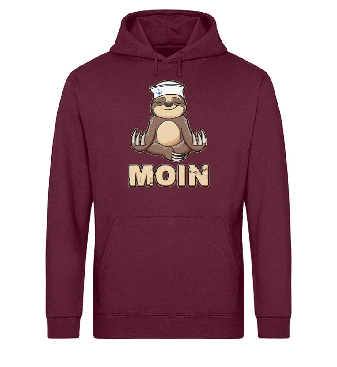 Faultier Moin · Unisex Bio Hoodie - Image 2