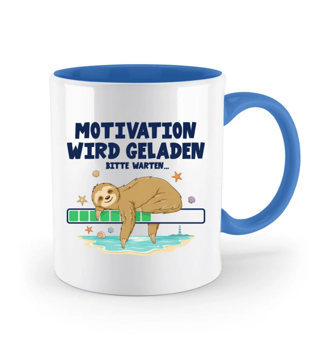 Faultier Motivation · Keramiktasse Zweifarbig - Image 5