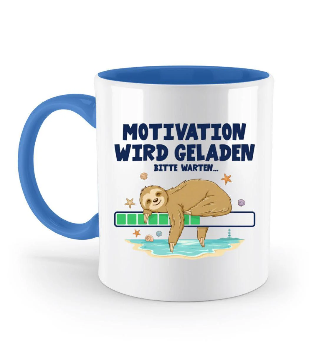 Faultier Motivation · Keramiktasse Zweifarbig - Image 6