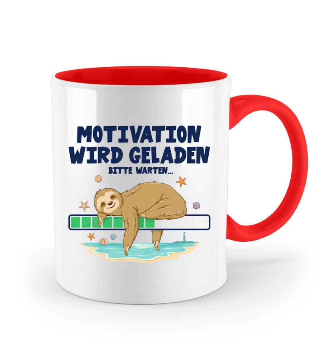 Faultier Motivation · Keramiktasse Zweifarbig - Image 7
