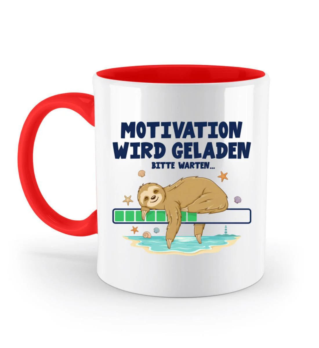 Faultier Motivation · Keramiktasse Zweifarbig - Image 8