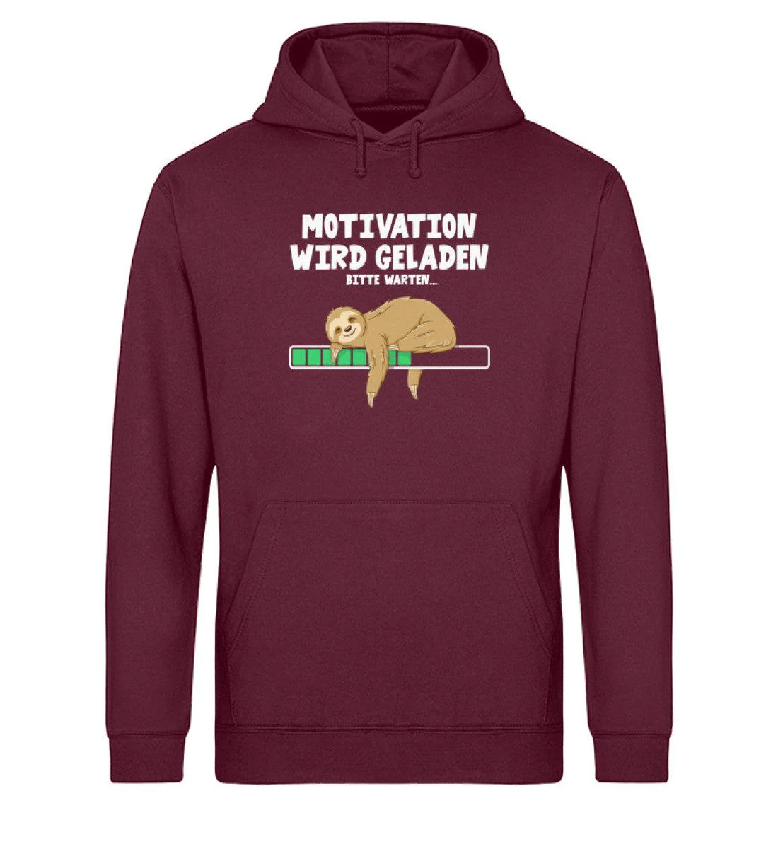 Faultier Motivation · Unisex Bio Hoodie - Image 2