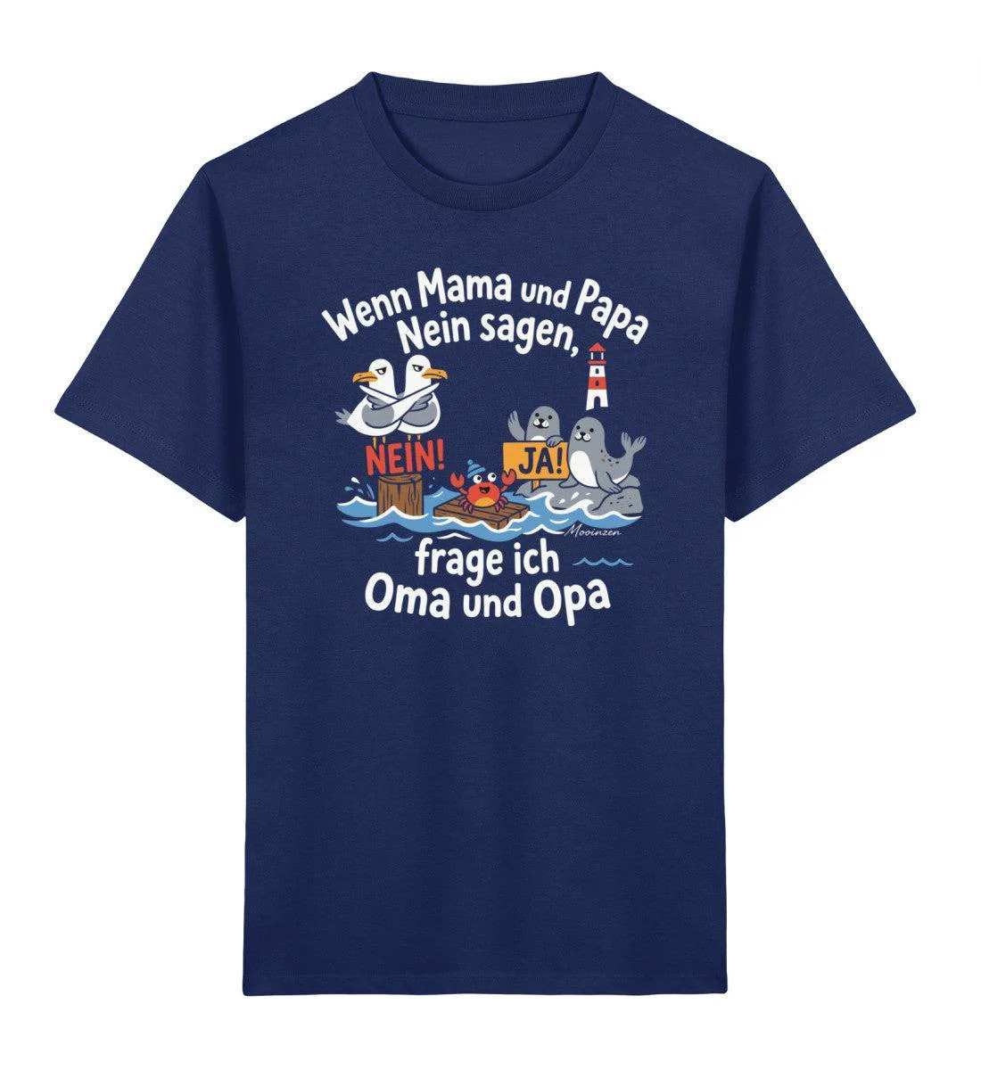 Frage ich Oma und Opa  · Kinder Premium Bio T-Shirt - Image 3
