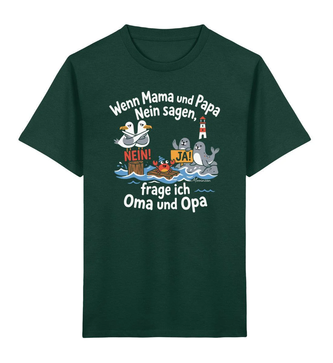Frage ich Oma und Opa  · Kinder Premium Bio T-Shirt - Image 4
