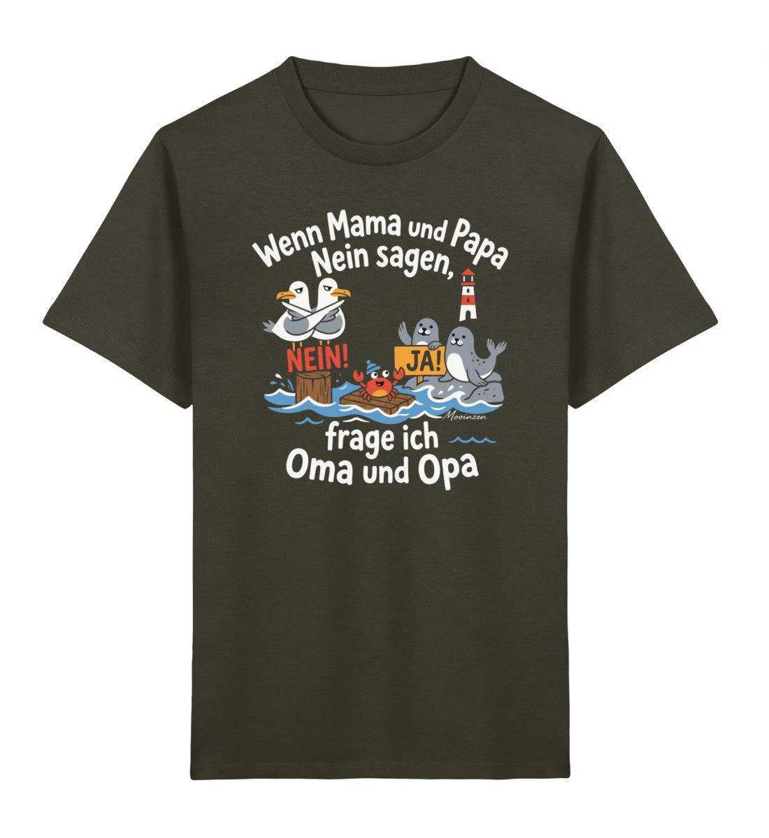 Frage ich Oma und Opa  · Kinder Premium Bio T-Shirt - Image 5